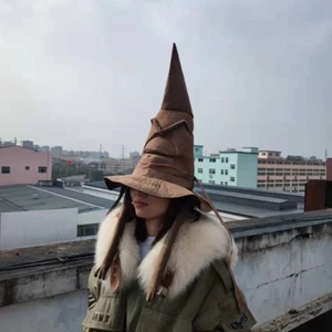 sorting hat Harry Potter brown costume cosplay wizard hat fancy dress adults kid - Picture 1 of 3