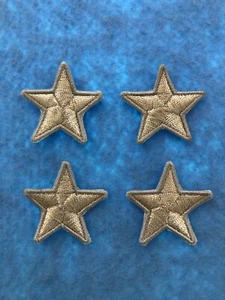 PATCH STELLINE RICAMATE ORO METALLICO PZ 4 RICAMATE CM.3,5 TERMOADESIVE - Imagen 1 de 1