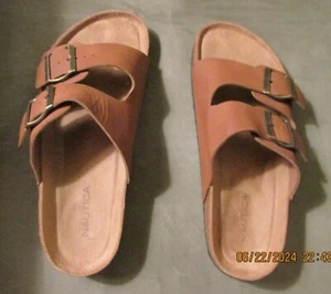 Nautica Men's Brown Sandals Buckled Straps Size 7 - Picture 1 of 7