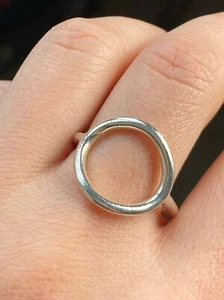 Silpada sterling silver Karma open circle Ring size 7.75 - Picture 1 of 6