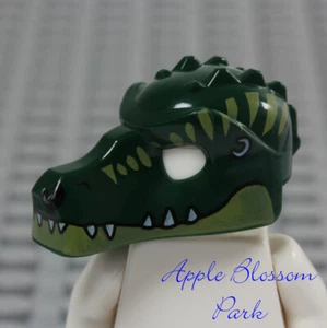 LEGO Crooler DUNKELGRÜNE KROKODILMASKE Legends of Chima Minifiguren Krokodil Kopf-Bedeckung - Bild 1 von 9