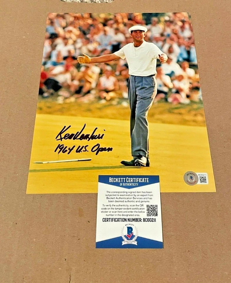 KEN VENTURI SIGNED 1976 U.S. OPEN 8X10 PHOTO BECKETT CERTIFIED PGA - Изображение 1 из 1