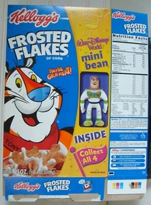 KELLOGG'S 1995 ~FROSTED FLAKES~WALT DISNEY WORLD-TOY STORY MINI BEAN MÜSLISCHACHTEL - Bild 1 von 2