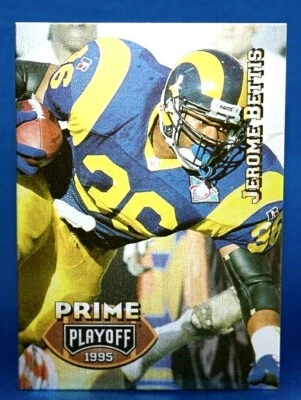 1995 Playoff Prime Jerome Bettis LA Rams #6 - Image 1 of 2