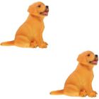  2 Pack Realistisches Hundemodell Hundefigur Kind Hetzen Dekorationen
