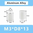 M3 M4 M5 M6 M8 M10 Blind Hole Knurled Thumb Nuts Aluminum Hand Grip Knobs Nut