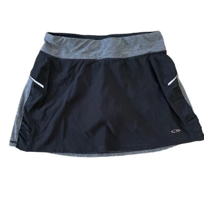 Champion Small Skort Skirt Golf Black Gray Tennis Skirt Pocket Athletic - Image 1 of 4