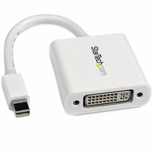 StarTech MDP2DVIW Mini DisplayPort to DVI Video Adapter Converter White PC Mac - Picture 1 of 1