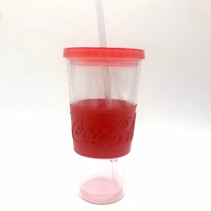 Coca Cola 16 oz Tumbler Travel Cup Twist Off Lid - Picture 1 of 5