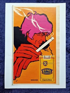 Reval ohne Filter Zigaretten, originale Werbung aus 1971  Mann - Bild 1 von 1