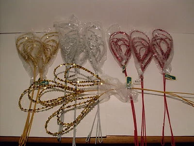 26" SEQUIN LOOP SPRAY~NUEVO~ORO ROJO PLATA ÁRBOL DE NAVIDAD DECORACIÓN ARTESANÍA~LOTE DE 9  Foto 1 de 4