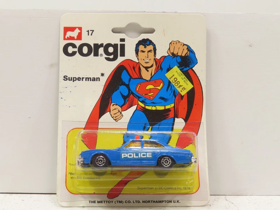 Corgi 17 Superman Die Cast Police Car NIB 9035  - Image 1 of 3