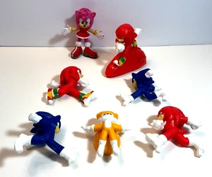 2000 Sega Sonic the Hedgehog "Amy Rose" Bendable Bendy Figure 3" & 6 Figures - Picture 1 of 10