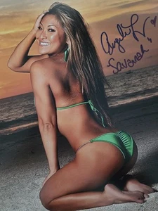 Angela Fong Autographed Signed 8x10" Photograph Model Sexy Portrait - Picture 1 of 5