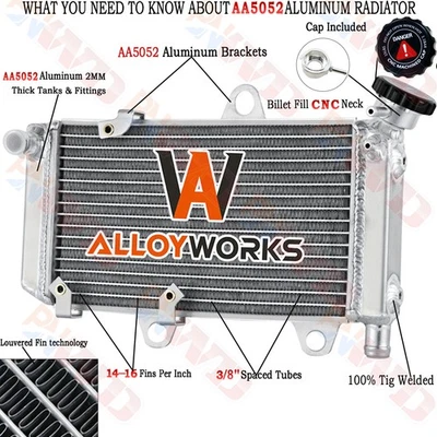 5VKE24612900 Aluminum Radiator For 2004-14 Yamaha XT660R XT660X XT 660R XT 660X Foto 1 de 4