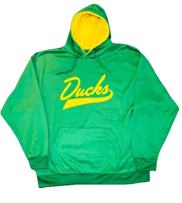 Sudadera De Colección Oregon Ducks Sudadera con Capucha Verde Equipo Universitario EMBALAJE ORIGINAL 2XL Y2K Script Foto 1 de 4