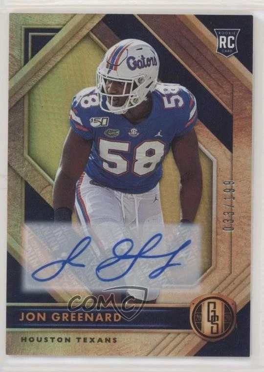 2020 Panini Gold Standard Rookies Auto /199 Jon Greenard #200 Rookie Auto RC - Image 1 of 2