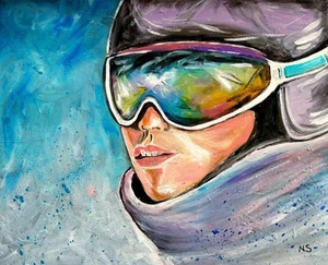 Öl Auf Leinwand Gemälde Gemälde Auf Leinwand Signiert Noemi Sapuppo - Bild 1 von 7