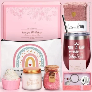 Birthday Gifts for Women, Personalised Hampers for Her, Pamper Gift Basket - Picture 1 of 6