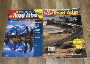 Qtà 2 Road Atlases 1995 Rand McNally Road Atlas & 1994 AAA Road Atlas Maps - Foto 1 di 5
