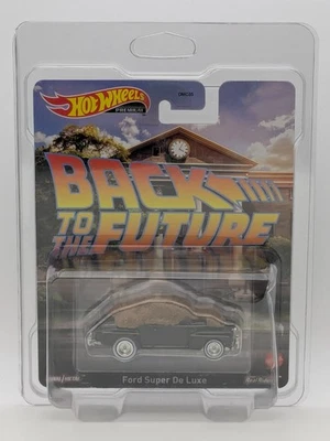 Hot Wheels 2013 Premium Back to The Future Ford Super Deluxe Manure Real Riders - Image 1 of 4