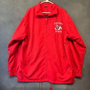 Fresno State Bulldogs Jacket U Name It Camps Wear Size Large Windbreaker Parka - Picture 1 of 12