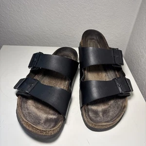 Birkenstock Negro Arizona Unisex 38 EE. UU. Mujeres 7-7,5 Doble Correa - Imagen 1 de 7