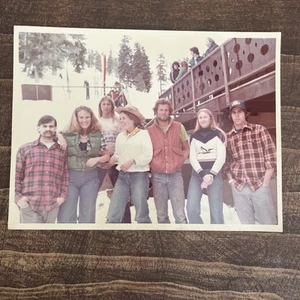 Kratka Ridge Young Adults Winter 1978 San Gabriel Mountains 7.25 X 9.75 Photo - Picture 1 of 7