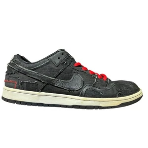 Nike Sneakers Uomo 11.5 Nero Denim Wasted Youth x Dunk SB Low DD8386-001 Grunge - Foto 1 di 17