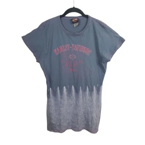 Harley Davidson T Shirt Womens 2xl Blue Short Sleeve Motorcycle London KY Casual - Picture 1 of 5