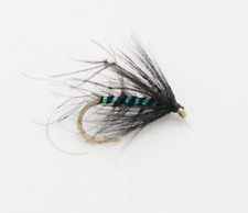 6 X Black Hoppers - Trout Fishing Flies