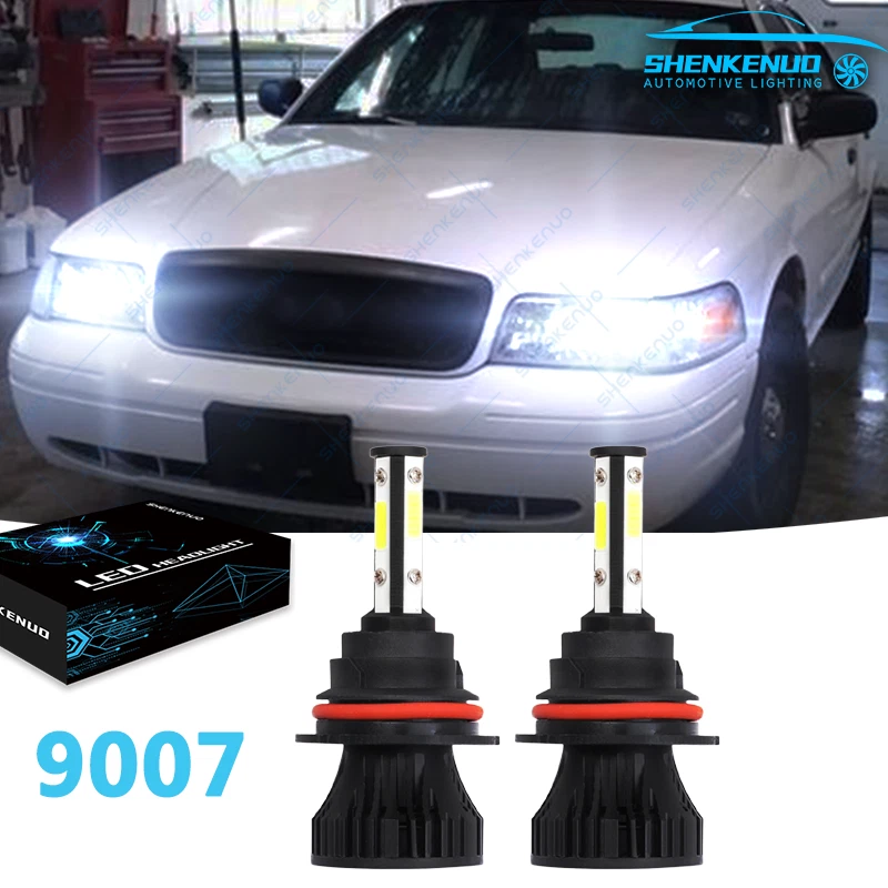 Para Ford Crown Victoria 1998-2011 9007 HB5 6000K Faros LED Luz Alta/Baja Foto 1 de 4