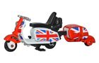  1/76 Scale SCOOTER AND TRAILER UNION JACK, by Oxford Diecast