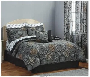 20-piece Bed Sets Vesper Charcoal Full - Picture 1 of 2