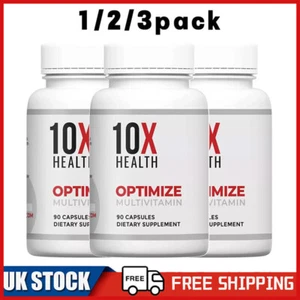 10X Health Optimize Methylated Multivitamin Formula with Multivitamins 90 Caps~ - Picture 1 of 9