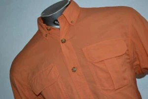 34914 Camisa de Pesca Comercial Duluth Campamento Senderismo Naranja Nailon Talla Mediana Para Hombre - Imagen 1 de 9