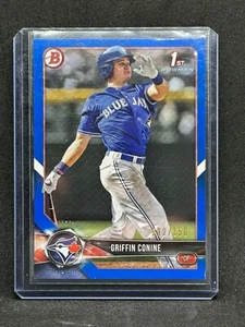 2018 Bowman Draft #BD-153 Blue Paper Griffin Conine /150 Blue Jays - Picture 1 of 2
