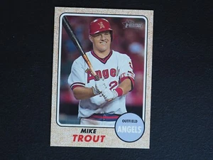 2017 Topps Heritage Mike Trout Throwback Variation SSP Super Short Print MINT - Bild 1 von 2