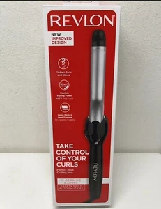 Revlon Perfect Heat Curling Iron Ceramic 1" Ceramic Barrel 30 Heat Settings - Picture 1 of 6