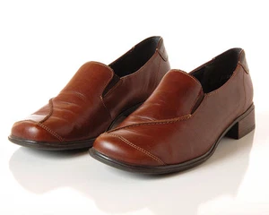 Rieker Antistress Brown Leather Slip On Casual Loafer Womens 38 US Size 7 7.5 - Picture 1 of 8