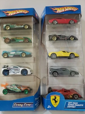 Lote de 2 Hot Wheels Pack de 5 Coches Variedad Estilos Foto 1 de 2