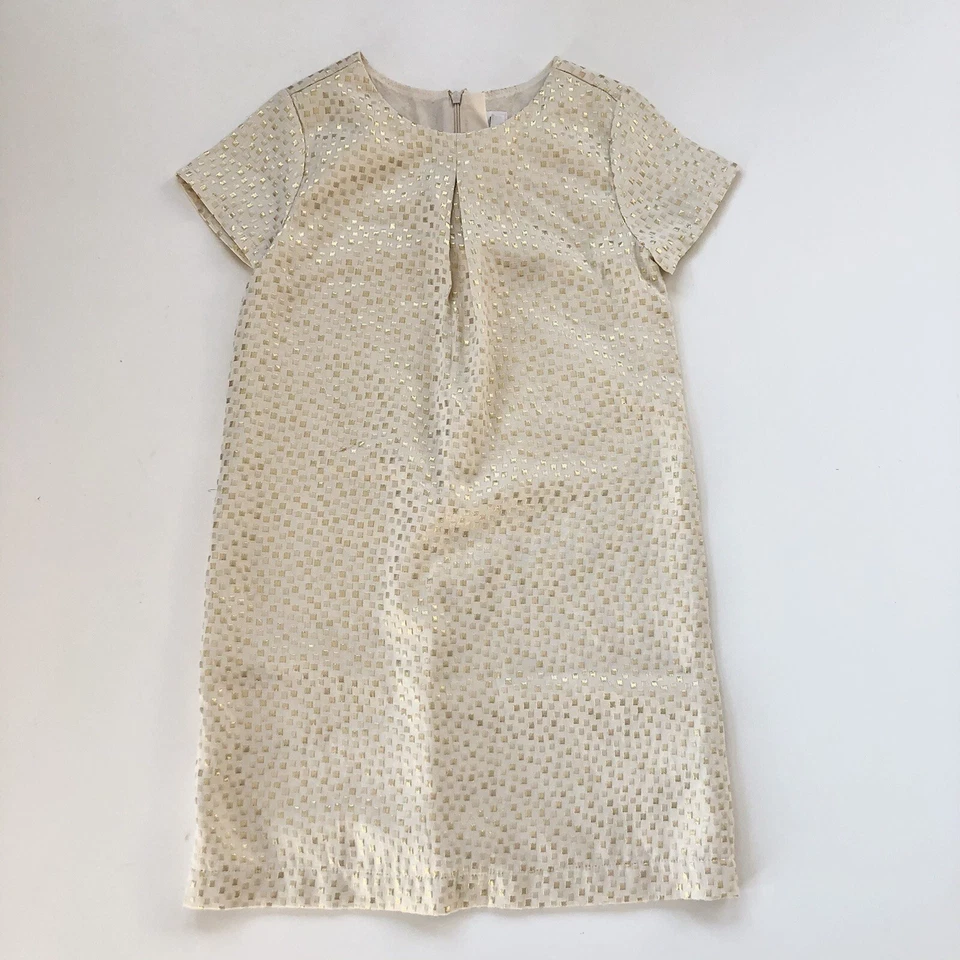 Vestido recto dorado manga corta Gap para niños y niñas talla XL Foto 1 de 4