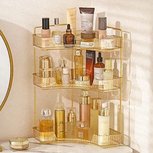 Corner Bathroom Counter Organizer, Bathroom Countertop Shelf Makeup Organizer fo - Picture 1 of 13