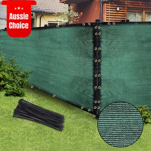 Green 6FT X 50FT Outdoor Privacy Screen Mesh Shade Net Fencing Patio Wall - Picture 1 of 12