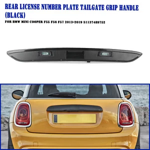 Rear Trunk Tailgate Handle W/Lamp For BMW MINI Cooper F55 F56 F57 13-19 2014 BLK - Picture 1 of 12