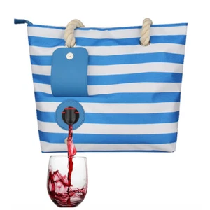 Tragbare isolierte Handtasche für Getränke am Strand - Bild 1 von 8