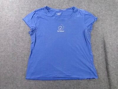 Top Be Inspired Mujer Extra Grande Azul Atlético Gimnasio Causal Logo Capa Base Día Foto 1 de 4