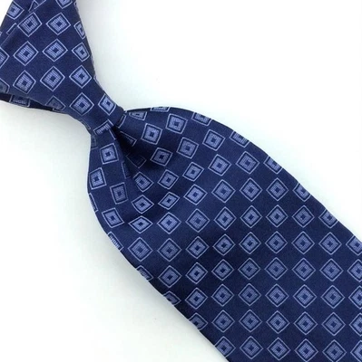 Corbata Armani Collezioni Hecha en Italia A Cuadros Azul Real Lujo Seda L3 Nueva con Etiquetas Foto 1 de 4
