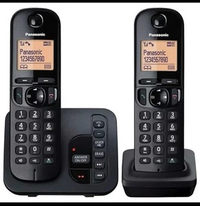 Panasonic KX-TGC222EB Telephone, DECT, Digital & Cordless, Twin Pack - Picture 1 of 3