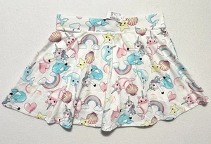 Jupe fille The Children’s Place taille XXL 16 blanc motif aquatique narvals neuve avec étiquette - Photo 1/6